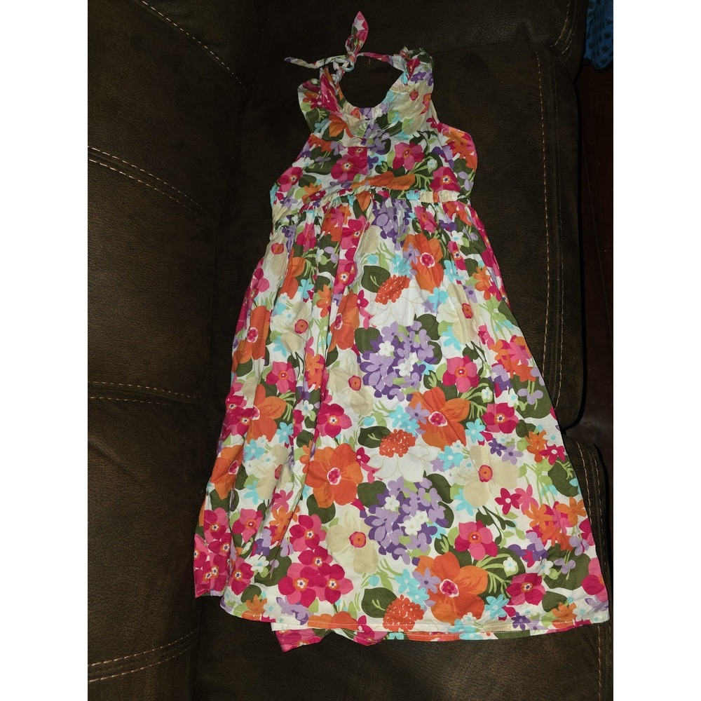 Gymboree surf adventure floral halter dress size 12
